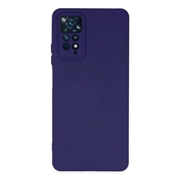 Mey İthalat®   Redmi Note 11 Pro Kılıf Nano içi Kadife Silikon - Mor