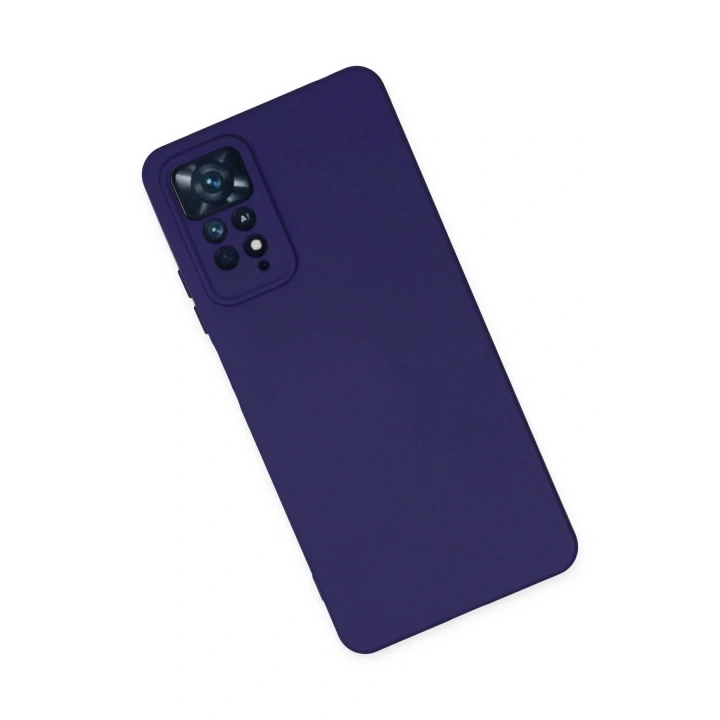 Mey İthalat®   Redmi Note 11 Pro Kılıf Nano içi Kadife Silikon - Mor