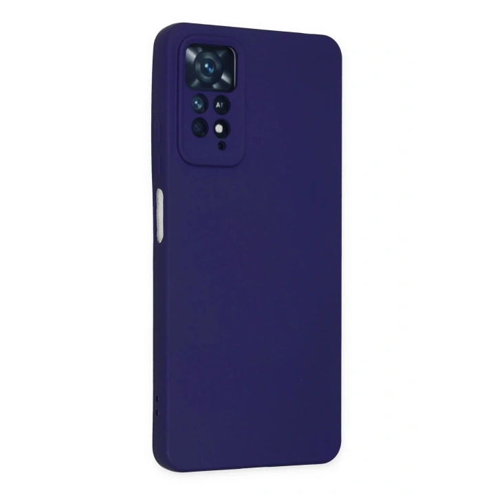 Mey İthalat®   Redmi Note 11 Pro Kılıf Nano içi Kadife Silikon - Mor