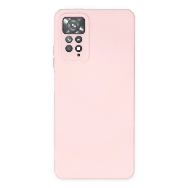 Mey İthalat®   Redmi Note 11 Pro Kılıf Nano içi Kadife Silikon - Pudra