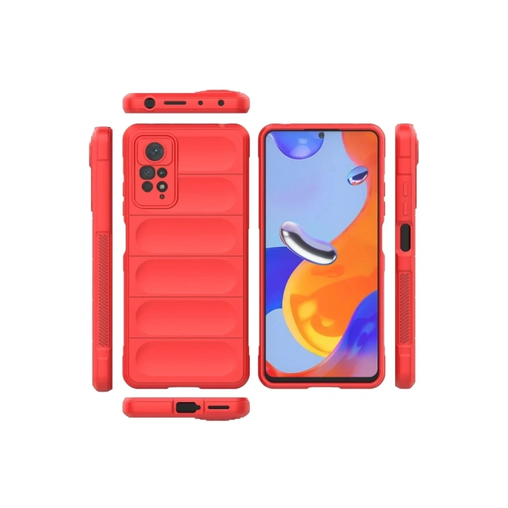 Mey İthalat®   Redmi Note 11 Pro Kılıf Optimum Silikon - Kırmızı