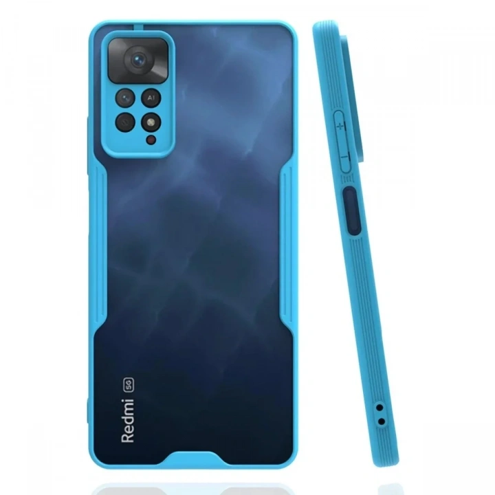 Mey İthalat®   Redmi Note 11 Pro Kılıf Platin Silikon - Mavi