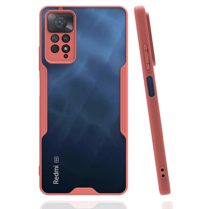 Mey İthalat®   Redmi Note 11 Pro Kılıf Platin Silikon - Pembe