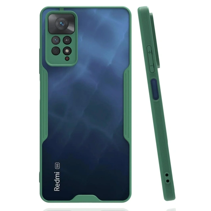 Mey İthalat®   Redmi Note 11 Pro Kılıf Platin Silikon - Yeşil