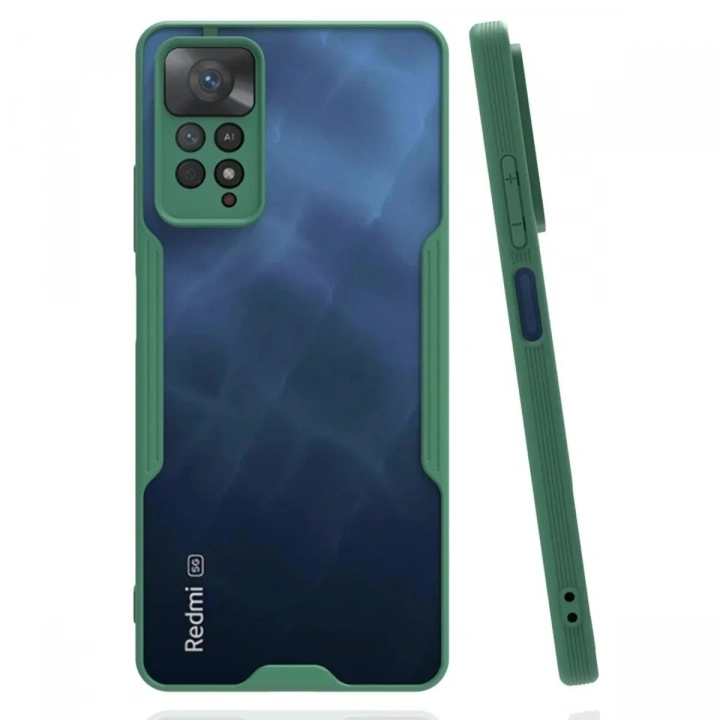 Mey İthalat®   Redmi Note 11 Pro Kılıf Platin Silikon - Yeşil