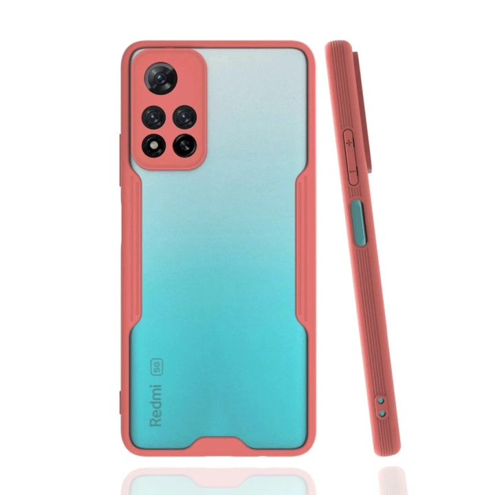 Mey İthalat®   Redmi Note 11 Pro Plus 5G Kılıf Platin Silikon - Pembe