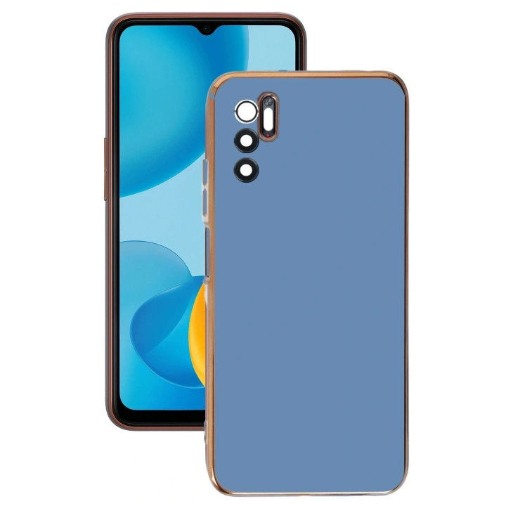 Mey İthalat®   Redmi Note 11 SE Kılıf Volet Silikon - Mavi