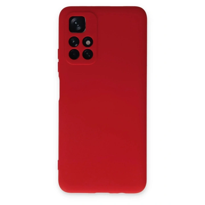 Mey İthalat®   Redmi Note 11T Kılıf Nano içi Kadife Silikon - Kırmızı