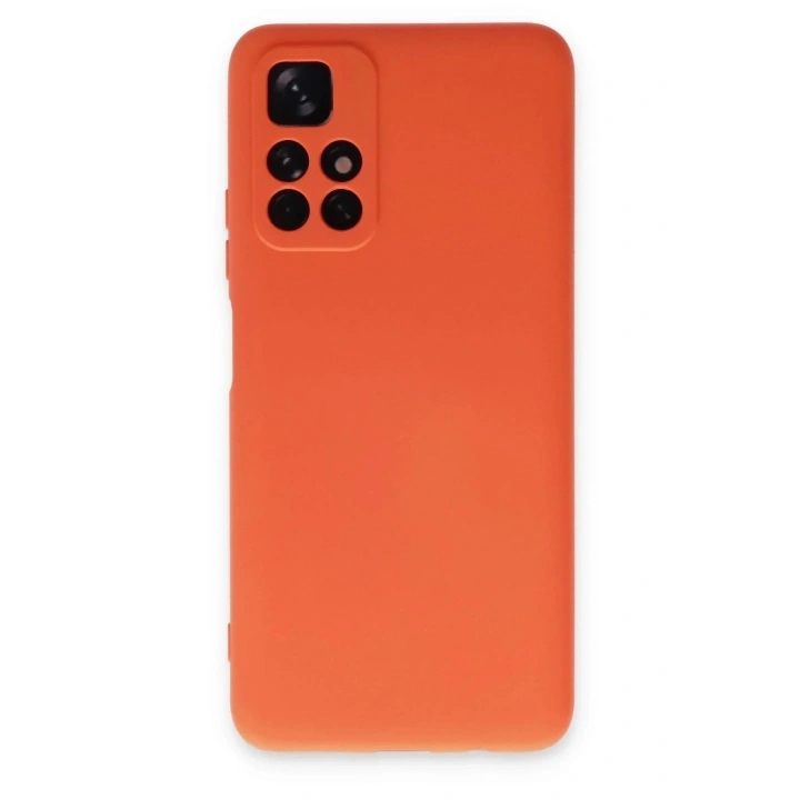 Mey İthalat®   Redmi Note 11T Kılıf Nano içi Kadife Silikon - Turuncu