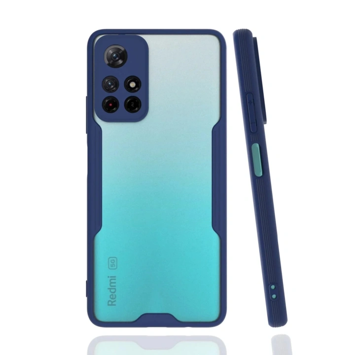 Mey İthalat®   Redmi Note 11T Kılıf Platin Silikon - Lacivert
