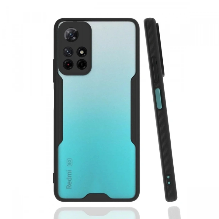 Mey İthalat®   Redmi Note 11T Kılıf Platin Silikon - Siyah