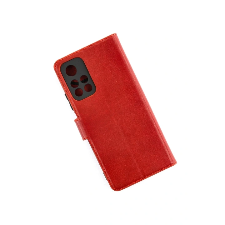 Mey İthalat®   Redmi Note 11T Kılıf Trend S Plus Kapaklı Kılıf - Kırmızı