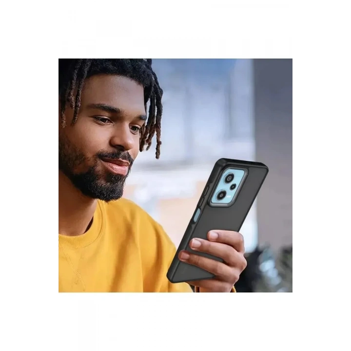 Mey İthalat®   Redmi Note 12 4G Kılıf Elegant Kapak - Siyah