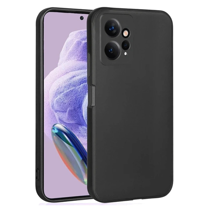 Mey İthalat®   Redmi Note 12 4G Kılıf First Silikon - Siyah