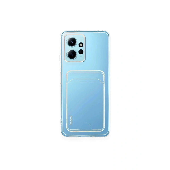 Mey İthalat®   Redmi Note 12 4G Kılıf Kart Şeffaf Silikon - Şeffaf