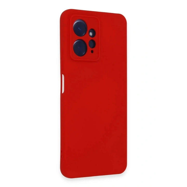 Mey İthalat®   Redmi Note 12 4G Kılıf Nano içi Kadife Silikon - Kırmızı