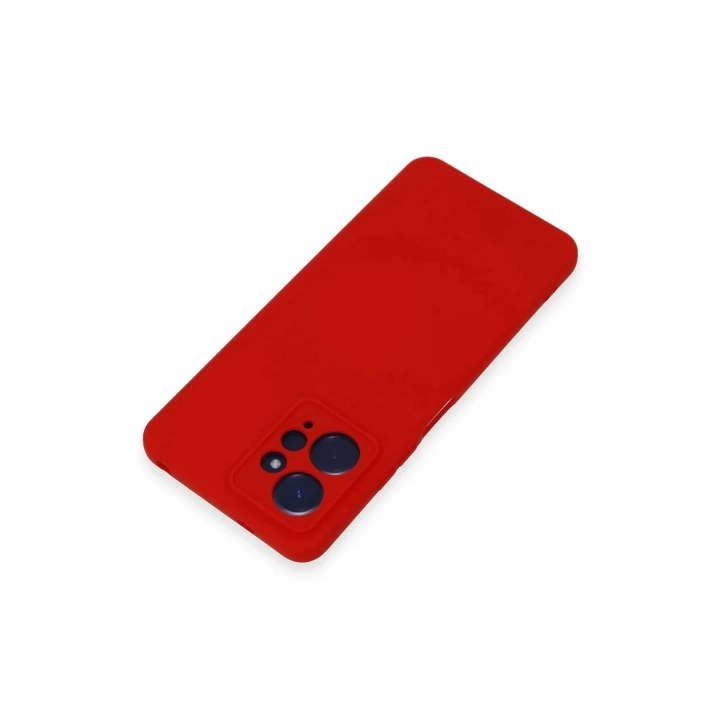 Mey İthalat®   Redmi Note 12 4G Kılıf Nano içi Kadife Silikon - Kırmızı