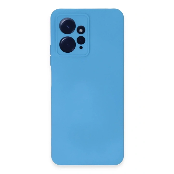 Mey İthalat®   Redmi Note 12 4G Kılıf Nano içi Kadife Silikon - Mavi