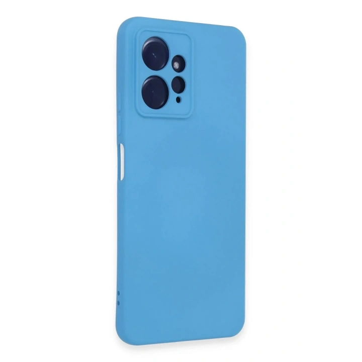 Mey İthalat®   Redmi Note 12 4G Kılıf Nano içi Kadife Silikon - Mavi