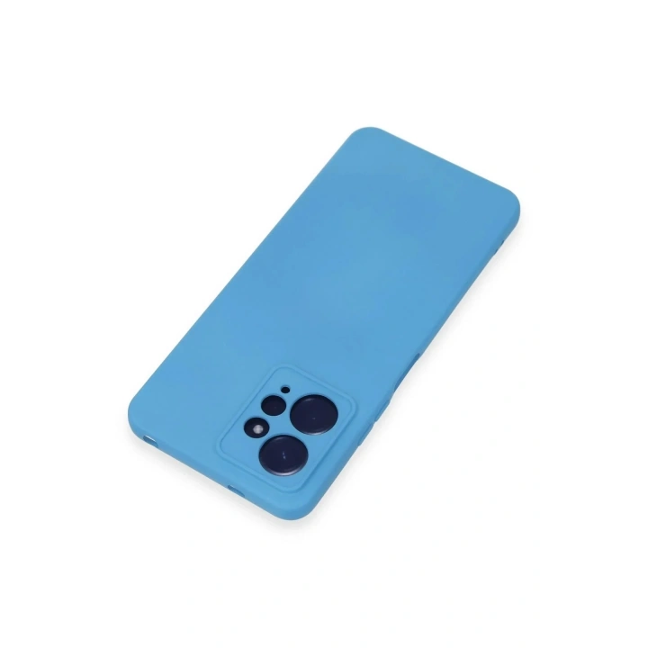 Mey İthalat®   Redmi Note 12 4G Kılıf Nano içi Kadife Silikon - Mavi