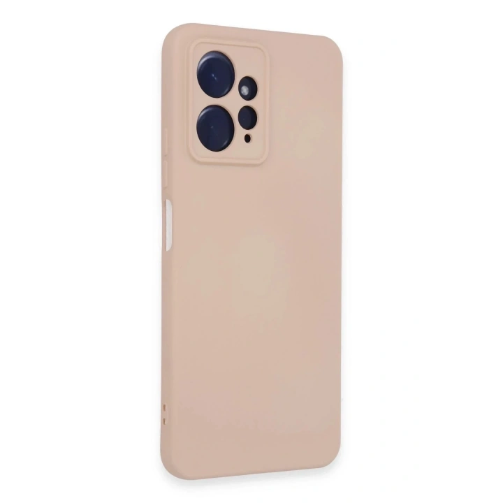 Mey İthalat®   Redmi Note 12 4G Kılıf Nano içi Kadife Silikon - Pudra