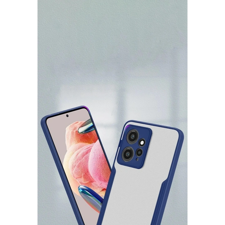 Mey İthalat®   Redmi Note 12 4G Kılıf Platin Silikon - Mavi