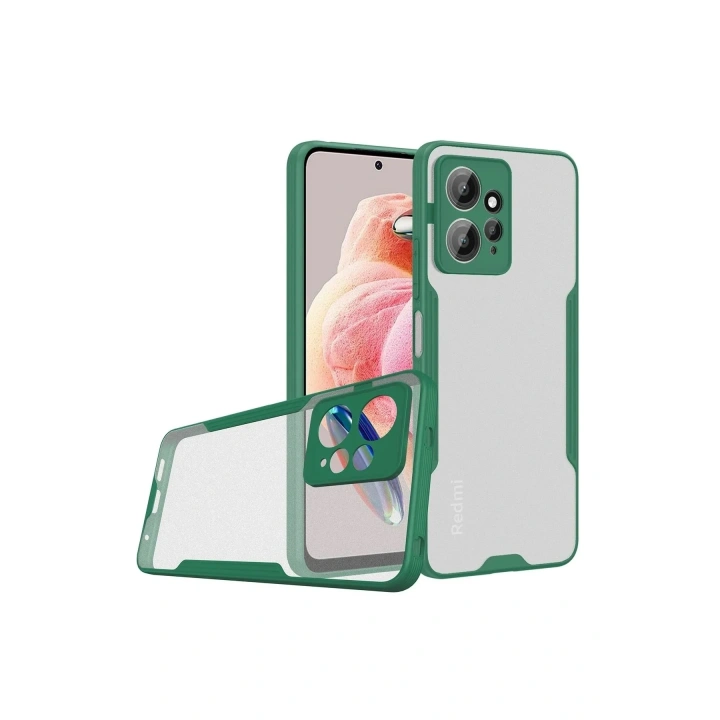 Mey İthalat®   Redmi Note 12 4G Kılıf Platin Silikon - Yeşil