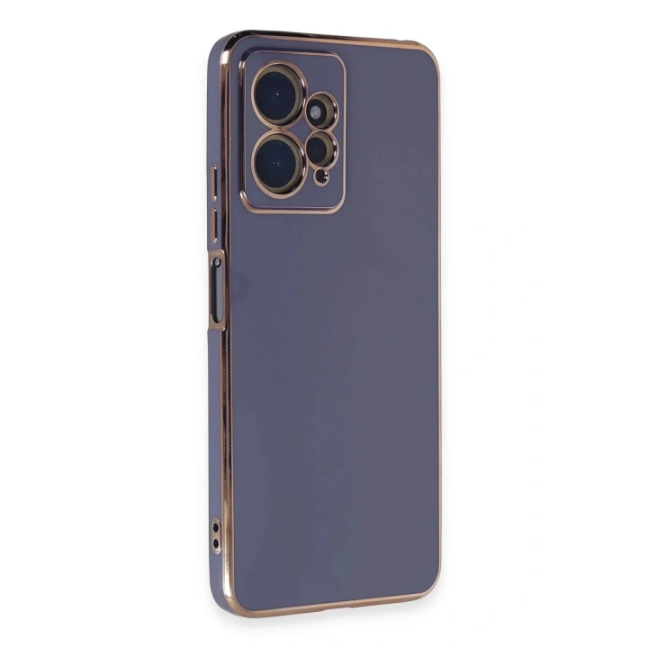 Mey İthalat®   Redmi Note 12 4G Kılıf Volet Silikon - Mavi