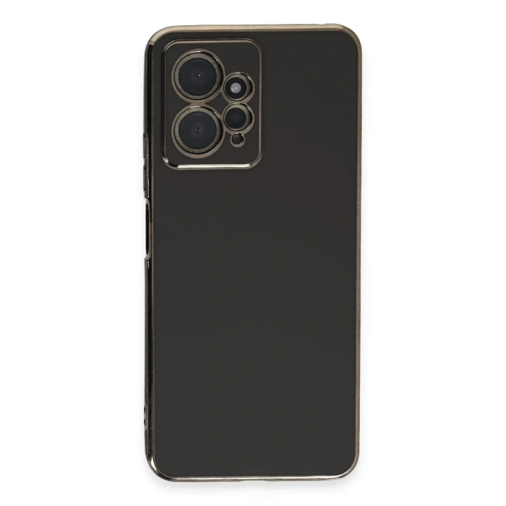 Mey İthalat®   Redmi Note 12 4G Kılıf Volet Silikon - Siyah