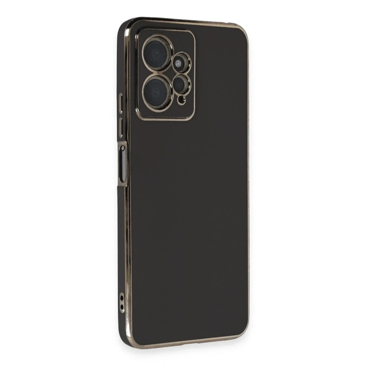 Mey İthalat®   Redmi Note 12 4G Kılıf Volet Silikon - Siyah