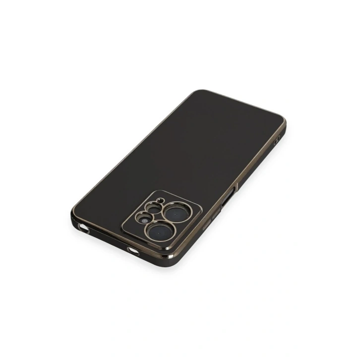 Mey İthalat®   Redmi Note 12 4G Kılıf Volet Silikon - Siyah