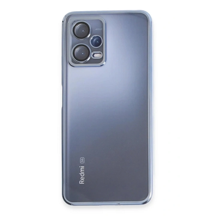 Mey İthalat®   Redmi Note 12 5G Kılıf  Lensli Silikon - Açık Mavi