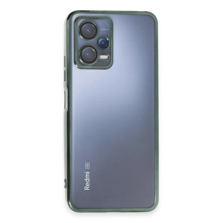Mey İthalat®   Redmi Note 12 5G Kılıf  Lensli Silikon - Yeşil