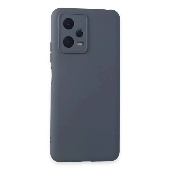 Mey İthalat®   Redmi Note 12 5G Kılıf Nano içi Kadife Silikon - Gri