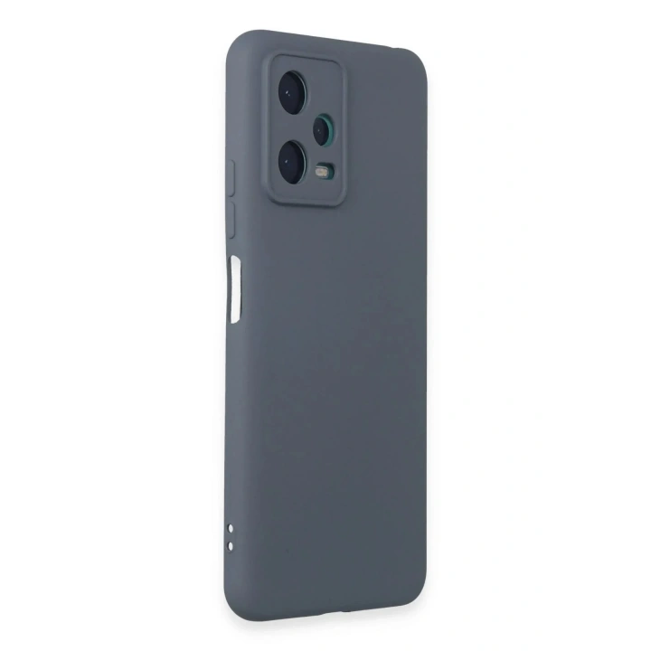 Mey İthalat®   Redmi Note 12 5G Kılıf Nano içi Kadife Silikon - Gri