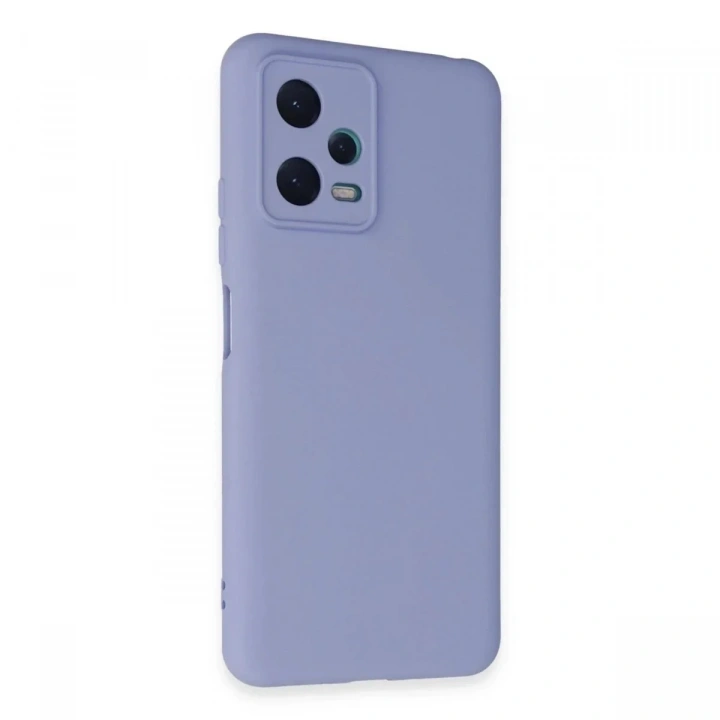 Mey İthalat®   Redmi Note 12 5G Kılıf Nano içi Kadife Silikon - Lila