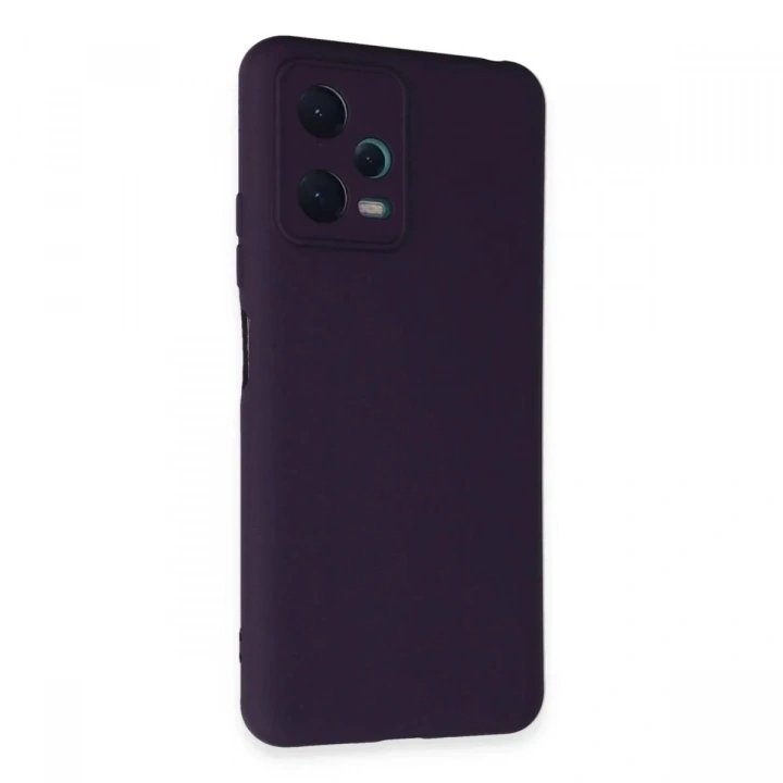 Mey İthalat®   Redmi Note 12 5G Kılıf Nano içi Kadife Silikon - Mor