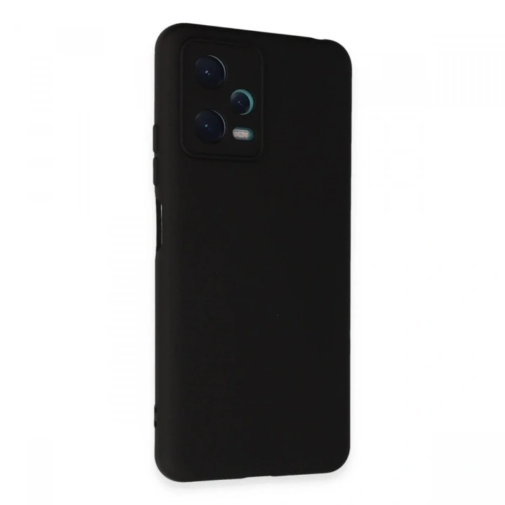 Mey İthalat®   Redmi Note 12 5G Kılıf Nano içi Kadife Silikon - Siyah