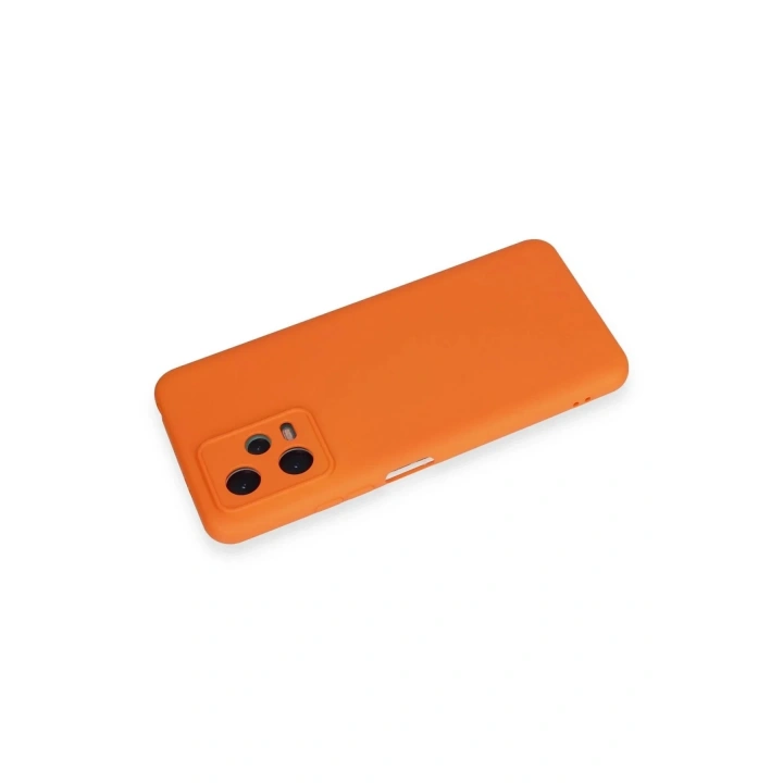 Mey İthalat®   Redmi Note 12 5G Kılıf Nano içi Kadife Silikon - Turuncu