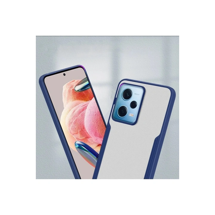 Mey İthalat®   Redmi Note 12 5G Kılıf Platin Silikon - Mavi