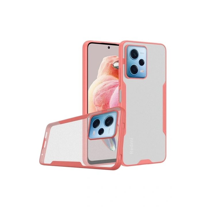 Mey İthalat®   Redmi Note 12 5G Kılıf Platin Silikon - Pembe