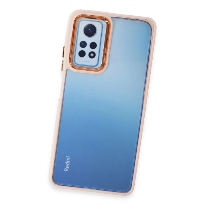 Mey İthalat®   Redmi Note 12 Pro 4G Kılıf Dora Kapak - Pudra