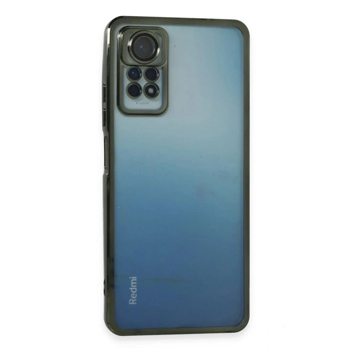 Mey İthalat®   Redmi Note 12 Pro 4G Kılıf  Lensli Silikon - Yeşil