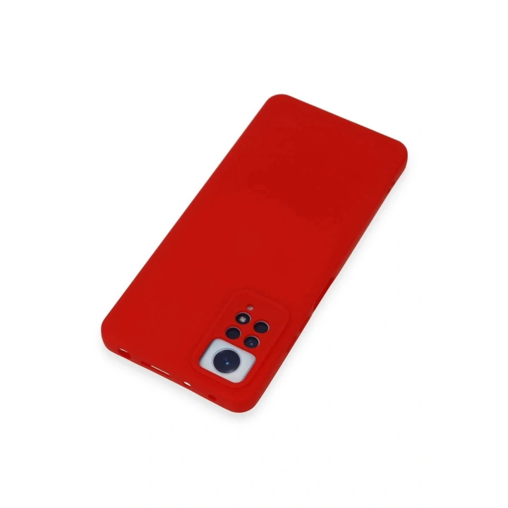 Mey İthalat®   Redmi Note 12 Pro 4G Kılıf Nano içi Kadife Silikon - Kırmızı
