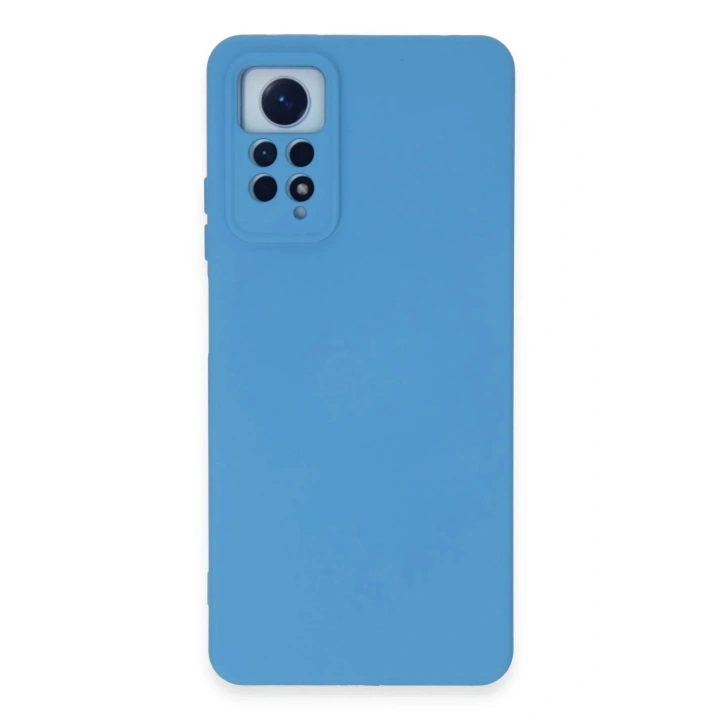 Mey İthalat®   Redmi Note 12 Pro 4G Kılıf Nano içi Kadife Silikon - Mavi