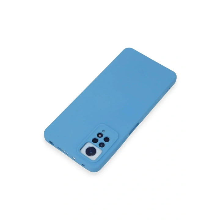 Mey İthalat®   Redmi Note 12 Pro 4G Kılıf Nano içi Kadife Silikon - Mavi