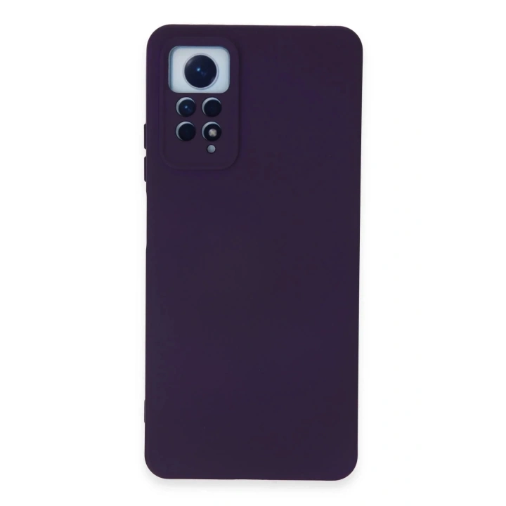 Mey İthalat®   Redmi Note 12 Pro 4G Kılıf Nano içi Kadife Silikon - Mor