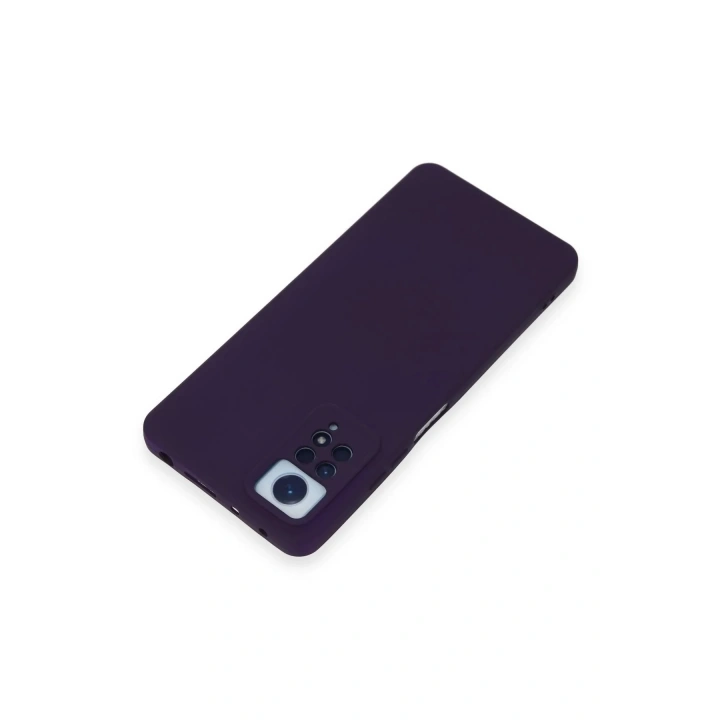 Mey İthalat®   Redmi Note 12 Pro 4G Kılıf Nano içi Kadife Silikon - Mor