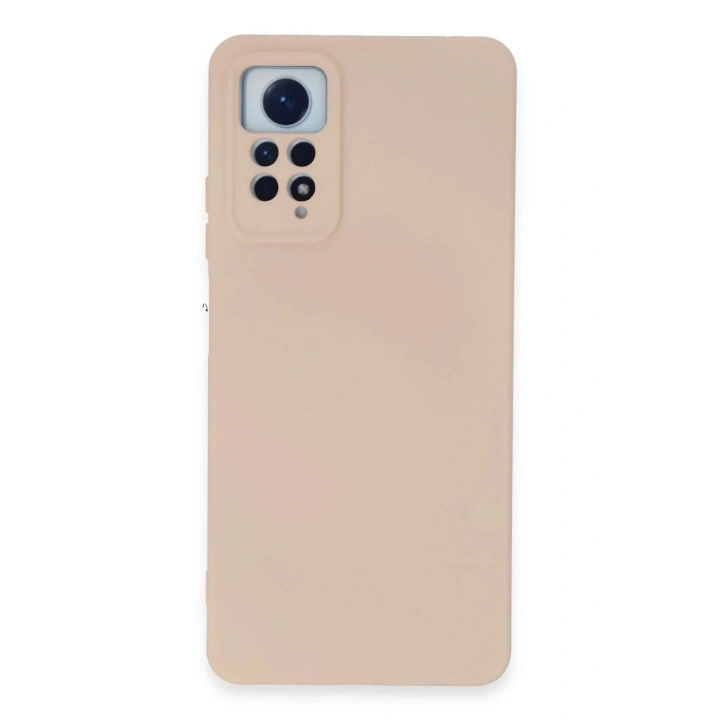 Mey İthalat®   Redmi Note 12 Pro 4G Kılıf Nano içi Kadife Silikon - Pudra
