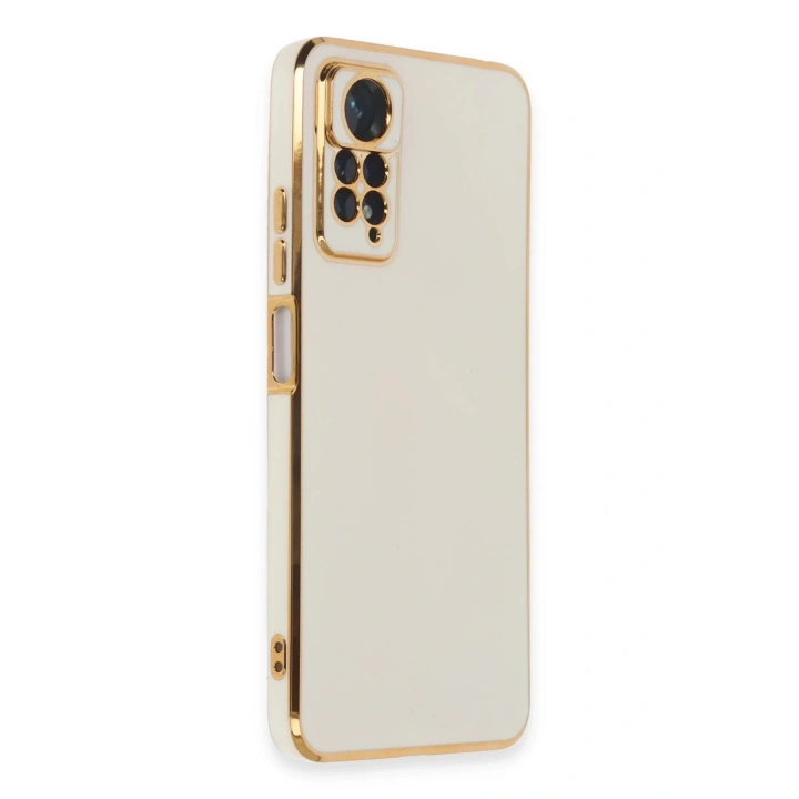Mey İthalat®   Redmi Note 12 Pro 4G Kılıf Volet Silikon - Beyaz